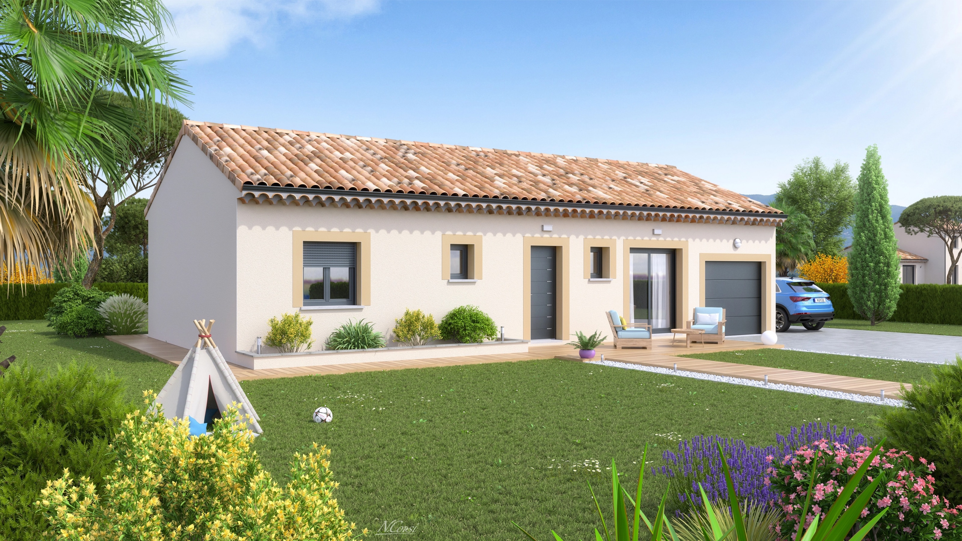 Modèle de maison MC1 Evolutive Provençale