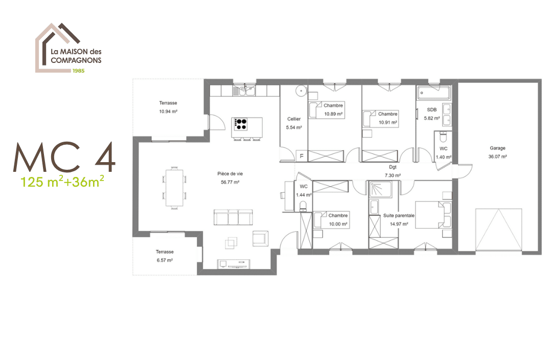 MC4 (4) - modele maison - constructeur maison - constructeur maison individuelle - la maison des compagnons - maison biosourcée - plan maison - maison econome
