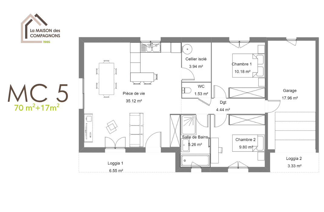 MC5 (1) - constructeur maison - modele maison - construction maison - model maison - maison des compagnons - maison biosourcée - plan maison gratuit