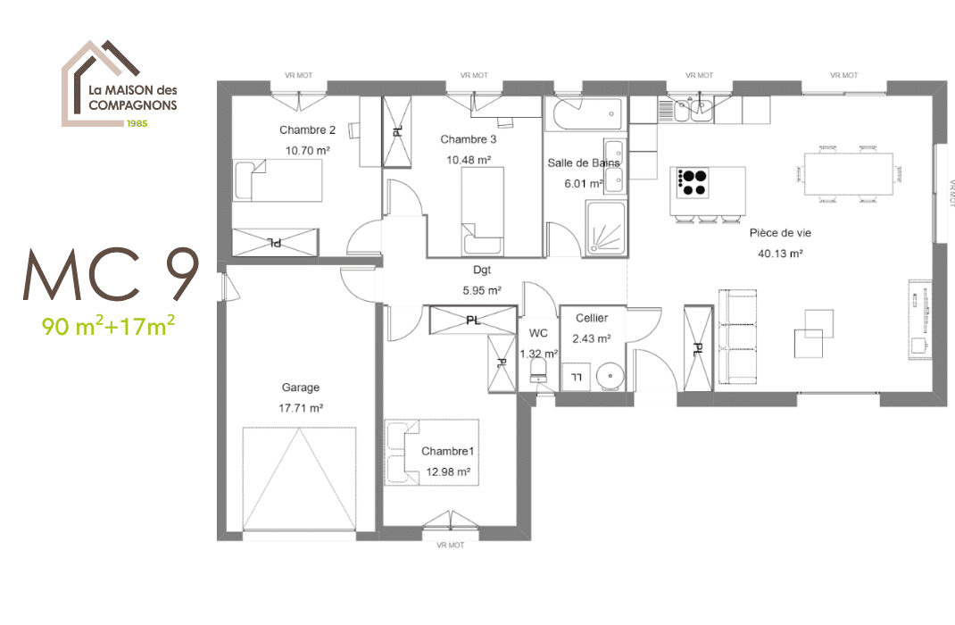 MC9 (1) - maison en l - plan maison - modele maison - maison des compagnons - constructeur rhone alpes - maison biosourcée - plan maison gratuit - maison economie energie