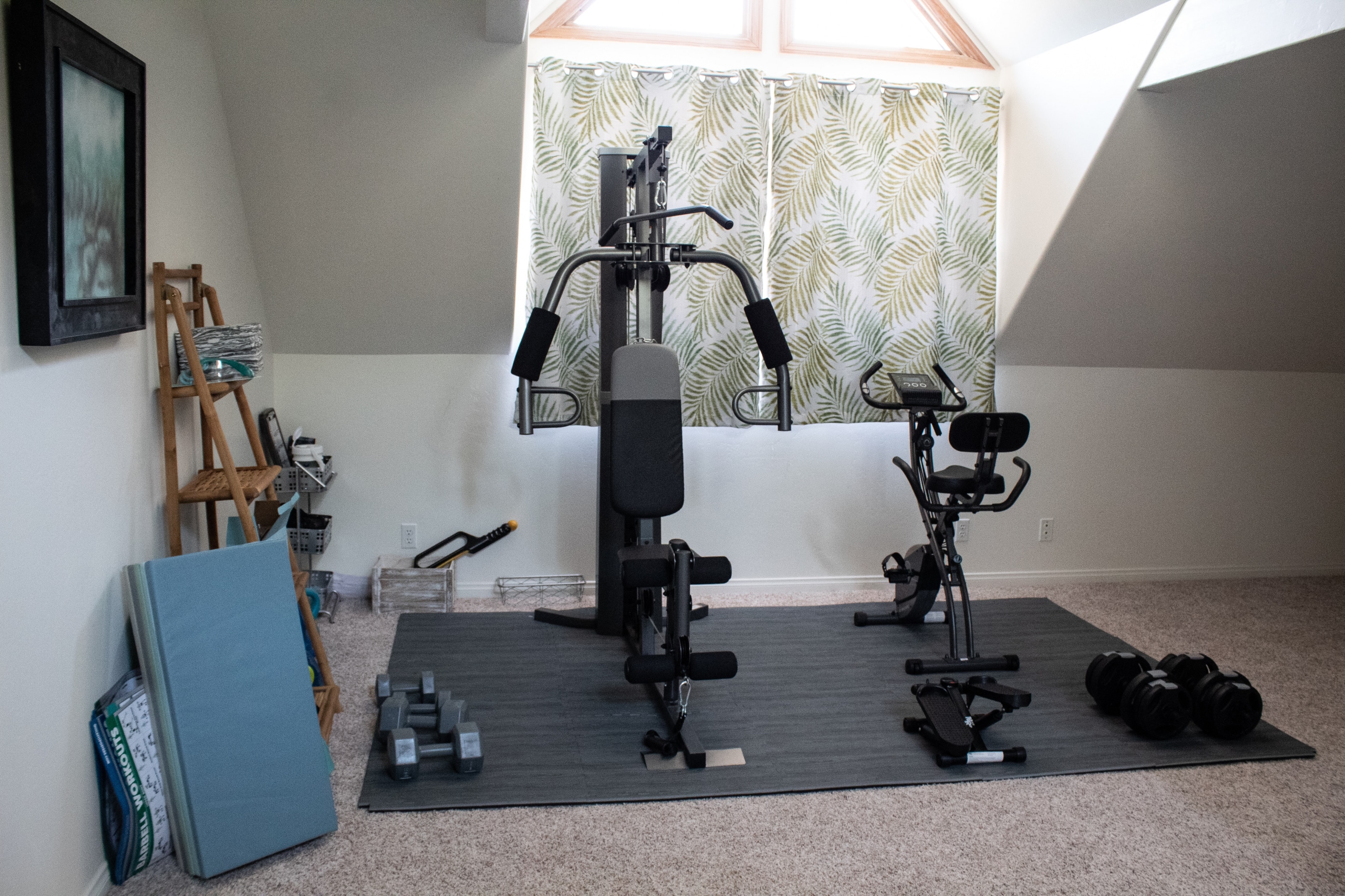 salle de sport simple et pratique dans la maison