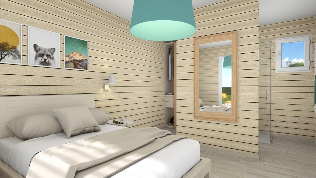 Personnalisation 3D dressing suite parentale d'une maison individuelle