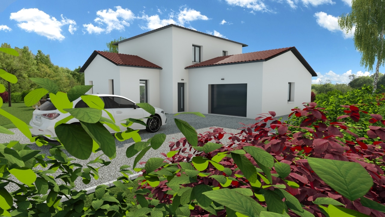 maison neuve à étage extérieur à Ampuis