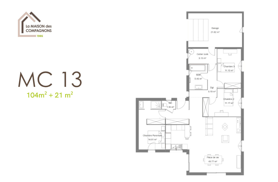 MC13 (4) - constructeur maison - constructeur maison rhone alpes - plan maison - modele maison - maison modele prix - construction maison individuelle