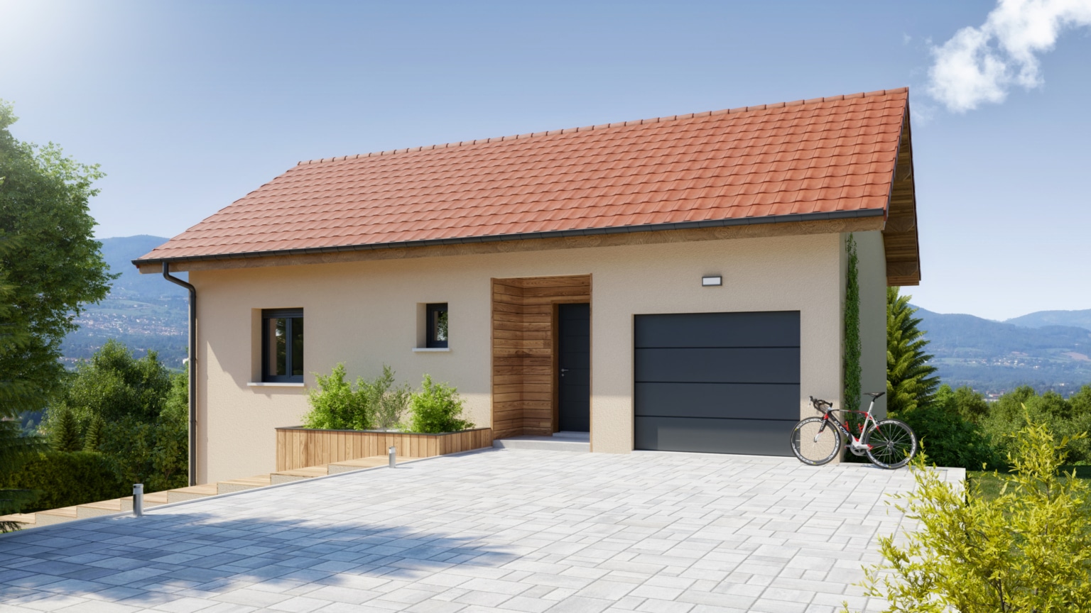 Maison à étage demi-niveau : Modèle MC45