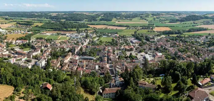 Vue aérienne de Saint-Jean-de-Bournay