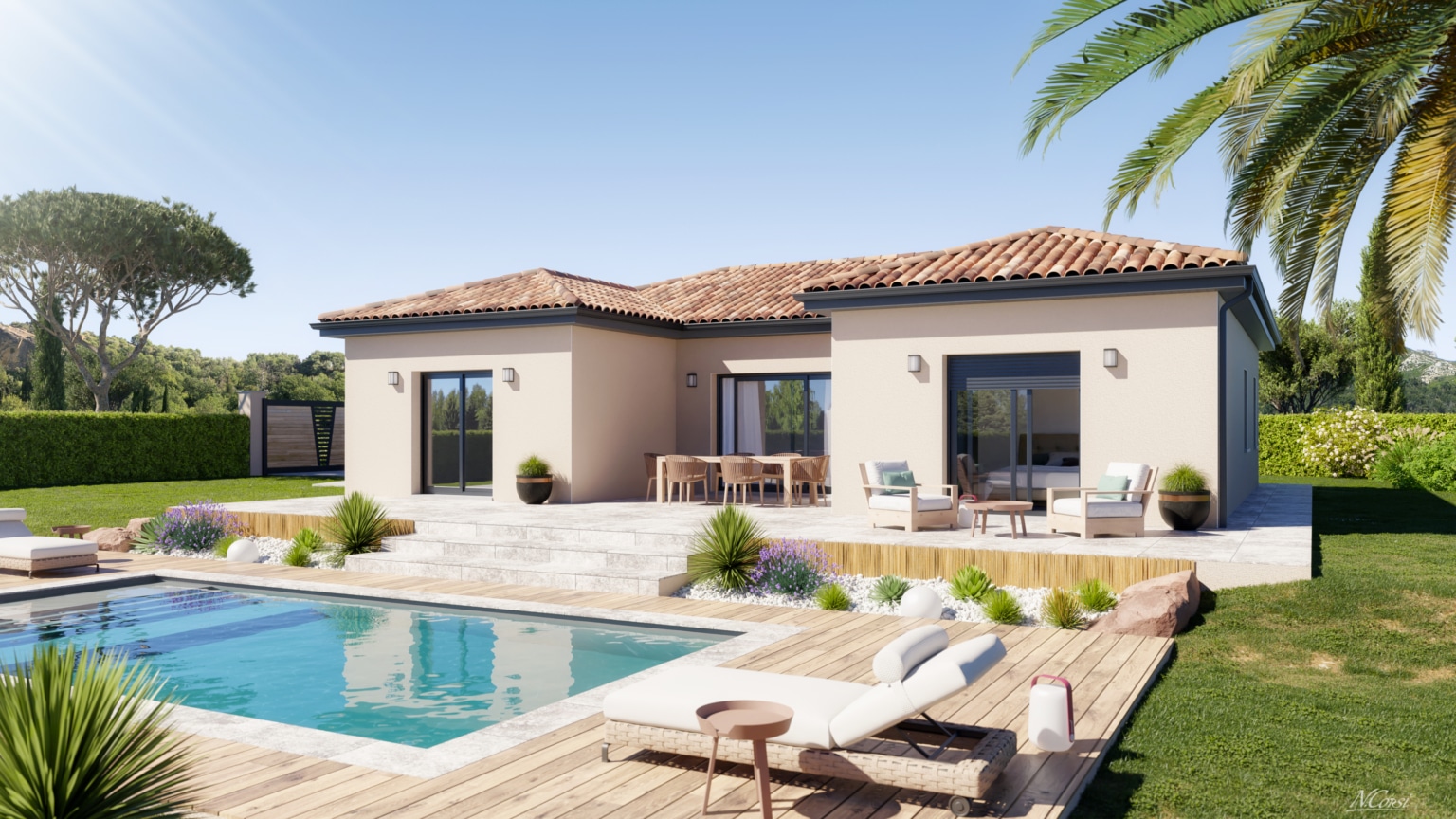maison-de-plain-pied-en-u-mod-le-mc15