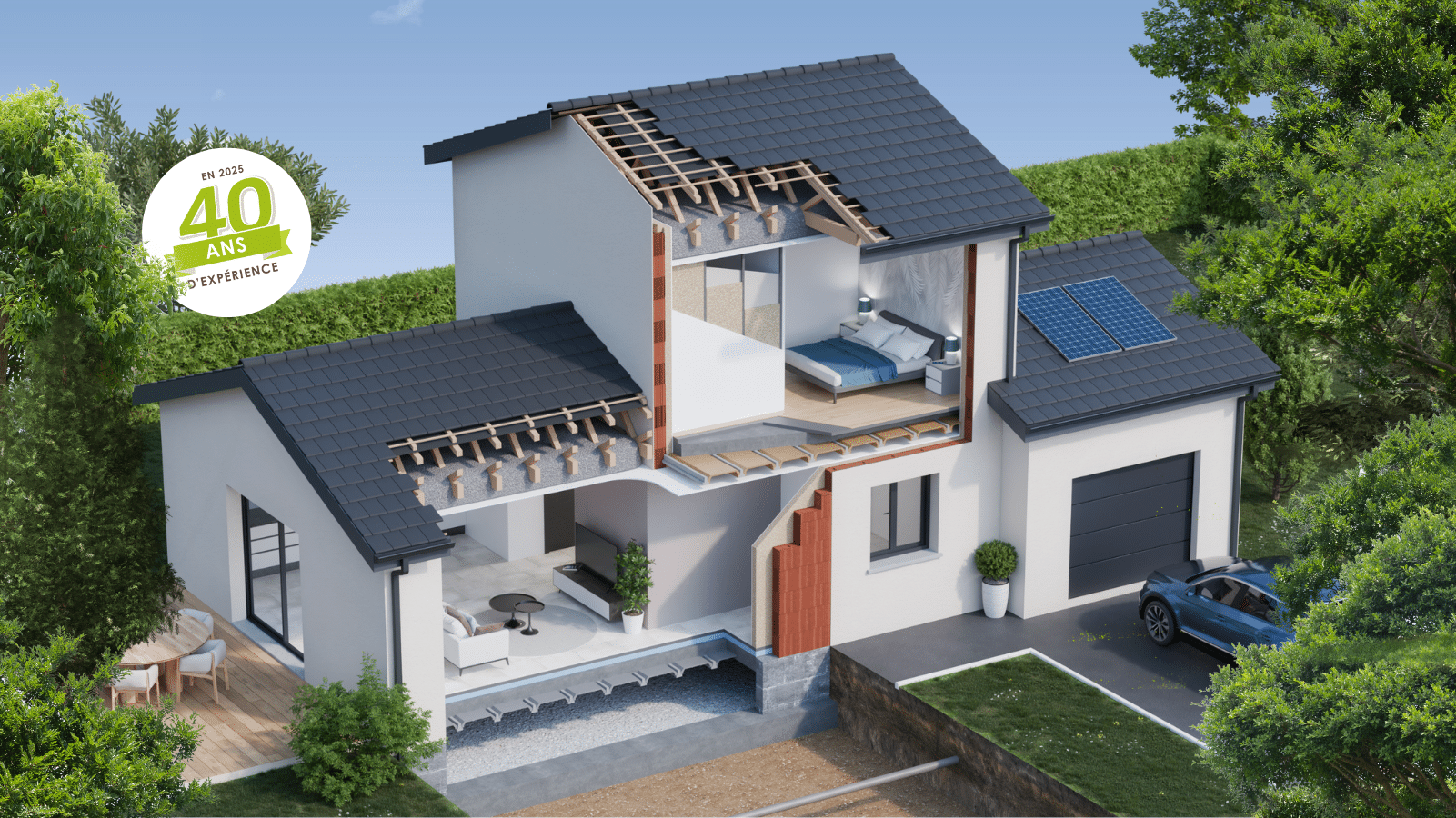 maison biosourcée La Maison Des Compagnons constructeur maison rhone alpes